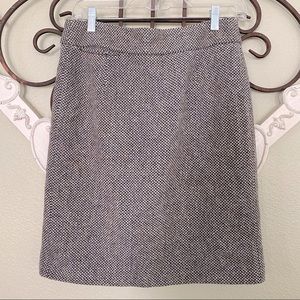 J. Crew Wool Blend Textured Skirt Size 6